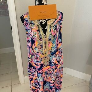 Lilly Pulitzer Vibrant Floral Sleeveless Dress